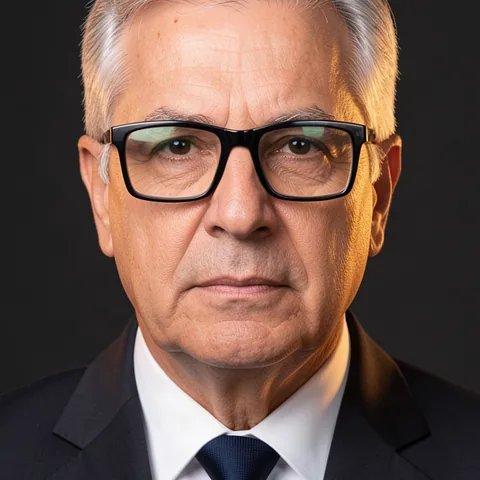 Representação visual do agente de IA Rafael